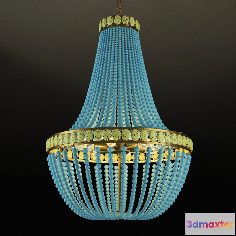 1653506 - lighting - Chandelier Venezia CH076-6-BU 3D Max