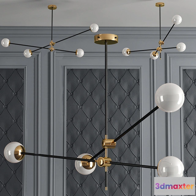 1653516 - lighting - Chandelier Bullarum Si-4 3D Max