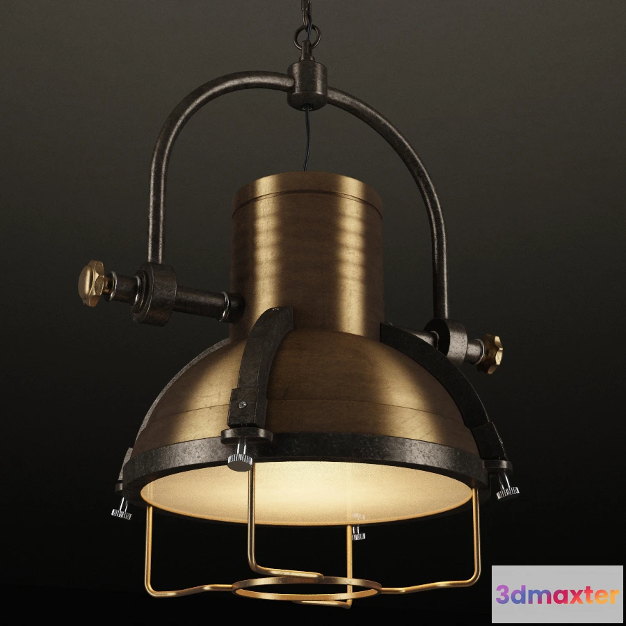 1653544 - lighting - Godfrey metal chandelier 3D Max