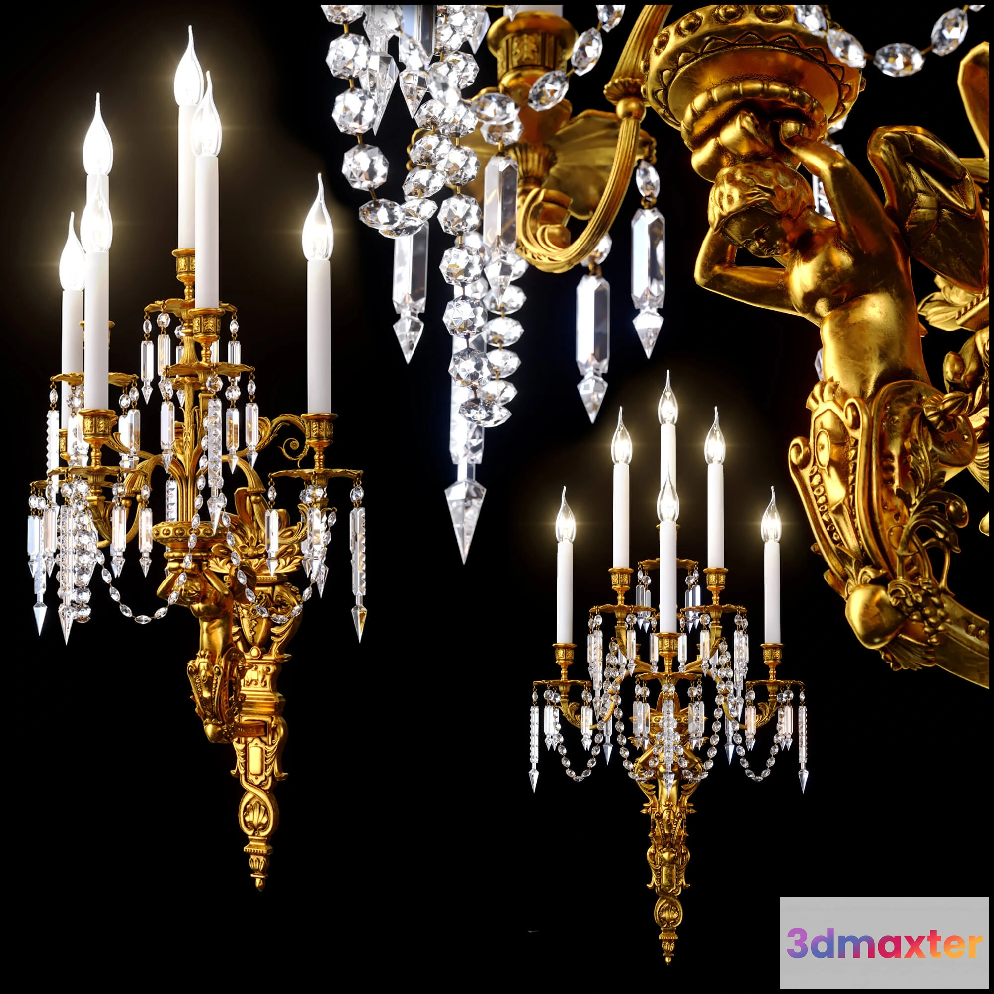 1653584 - lighting - Chandelier CH035-10-LRR 3D Max