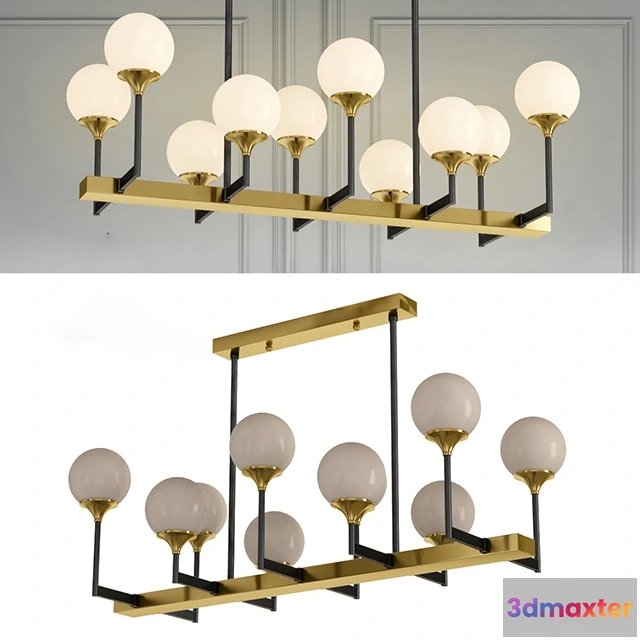1653586 - lighting - Chandelier Ball Valley 10 3D Max