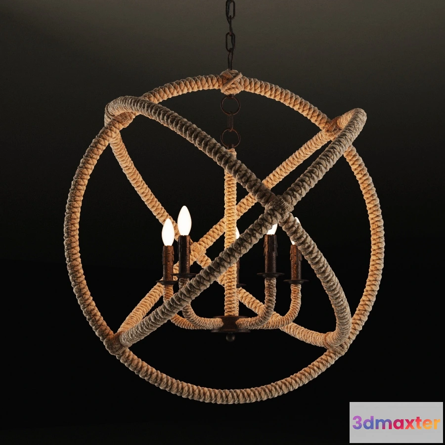 1653594 - lighting - Chandelier CH035-5-LRR 3D Max