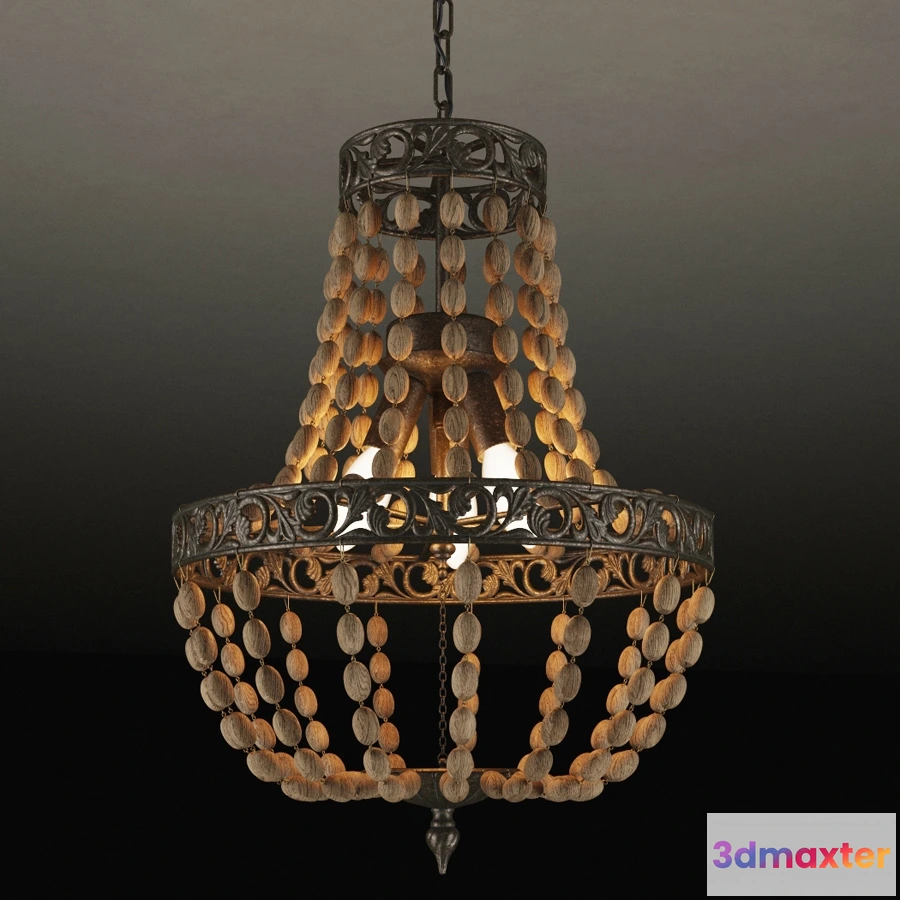 1653598 - lighting - Chandelier CH007-3-AKD 3D Max