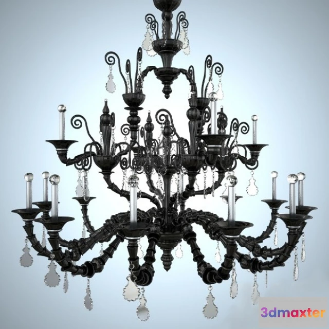 1653628 - lighting - Chandelier Barovier & Toso 41 3D Max