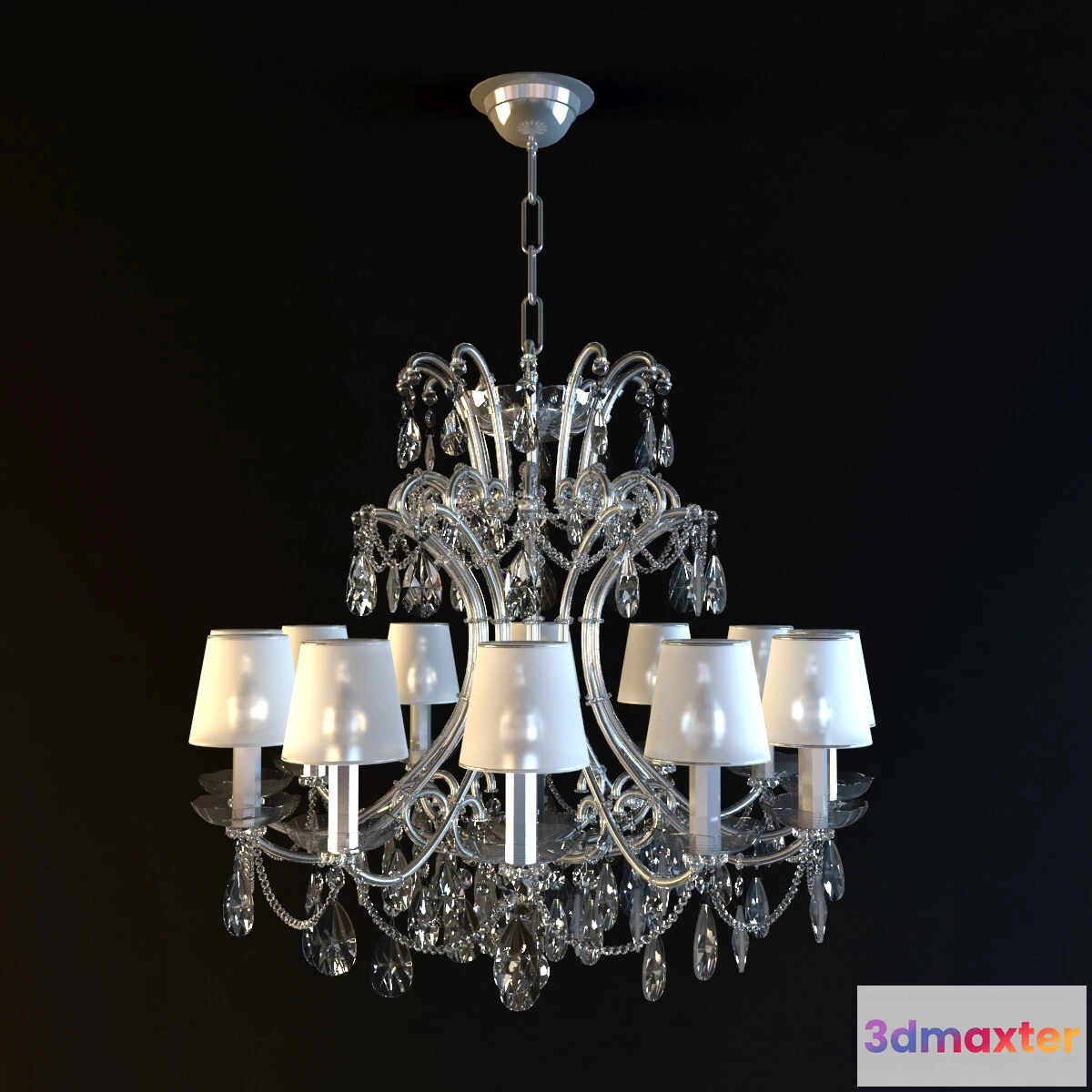1653634 - lighting - Chandelier CH035-9-LRR 3D Max