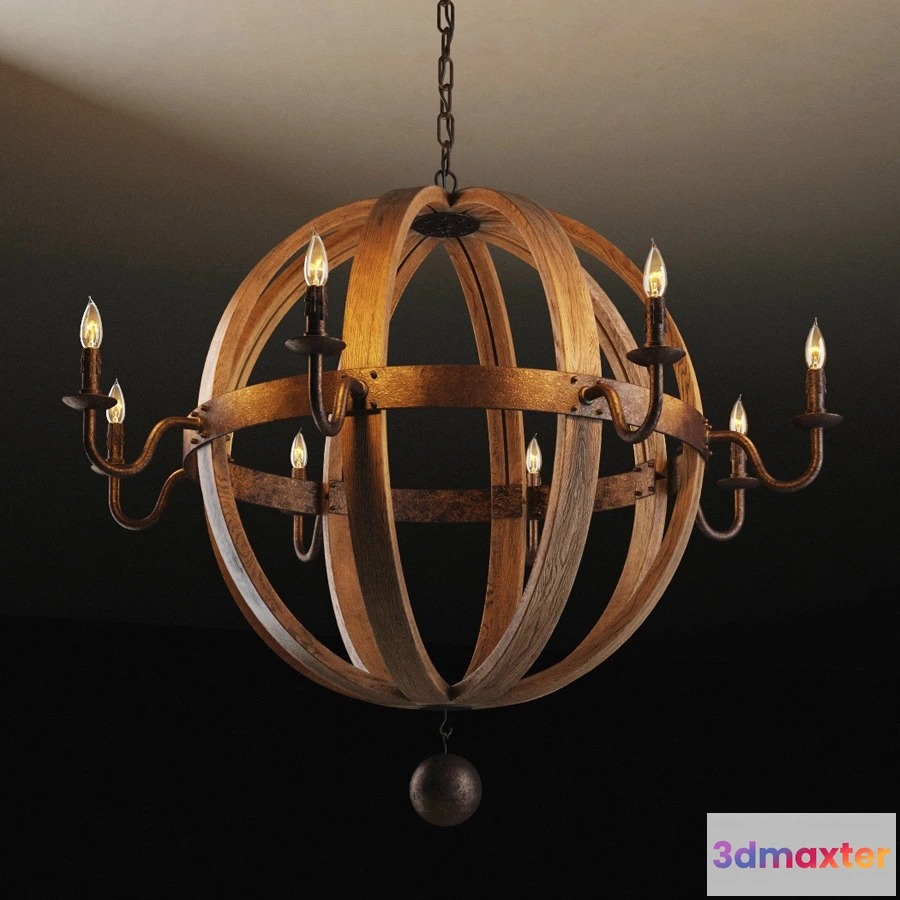 1653640 - lighting - Chandelier CH029-8-LRR 3D Max