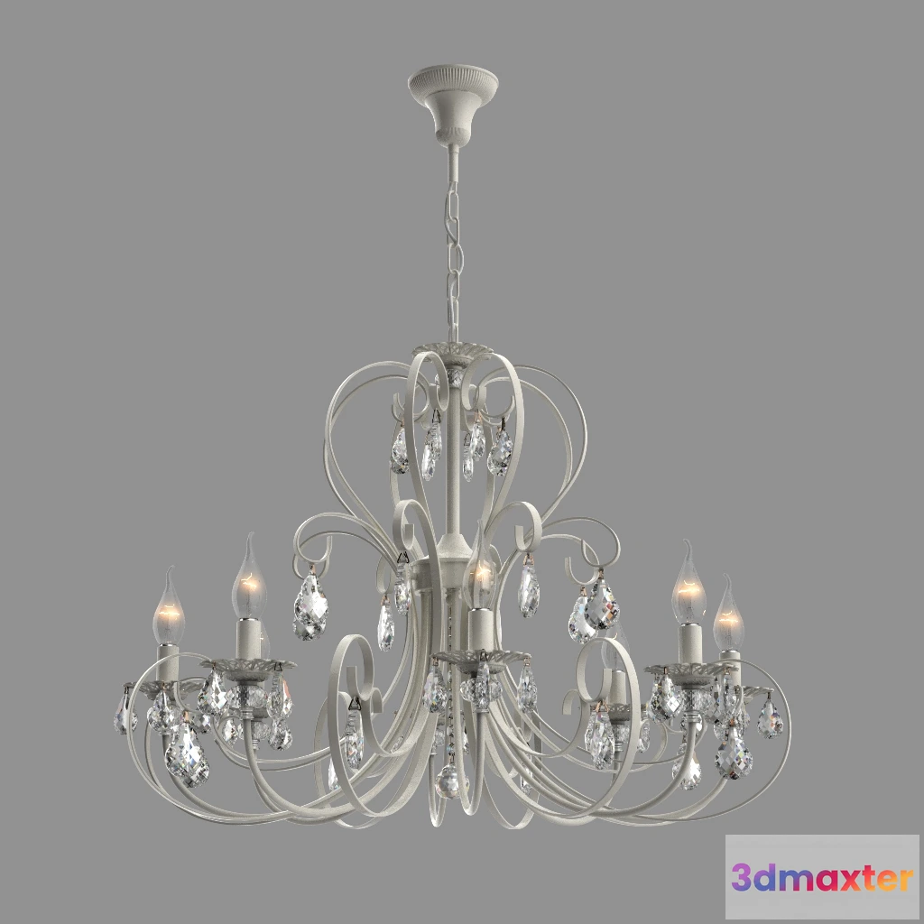 1653648 - lighting - Chandelier with crystal 33058 3D Max