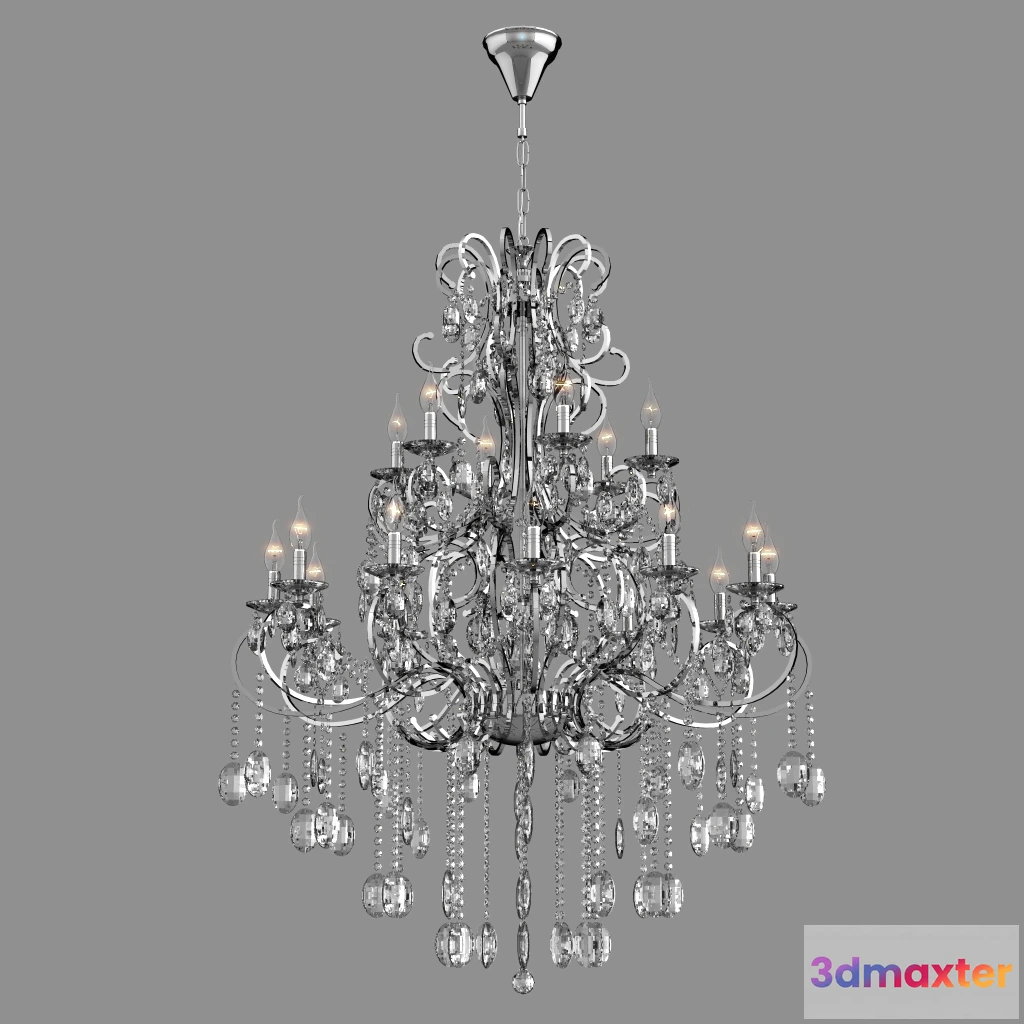 1653652 - lighting - Chandelier with Bogate 56 3D Max
