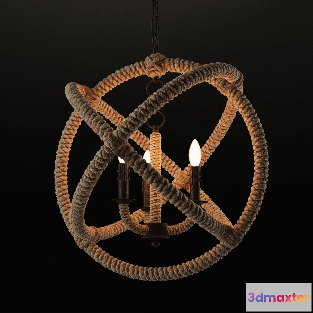 1653658 - lighting - Chandelier CH035-3-LRR 3D Max