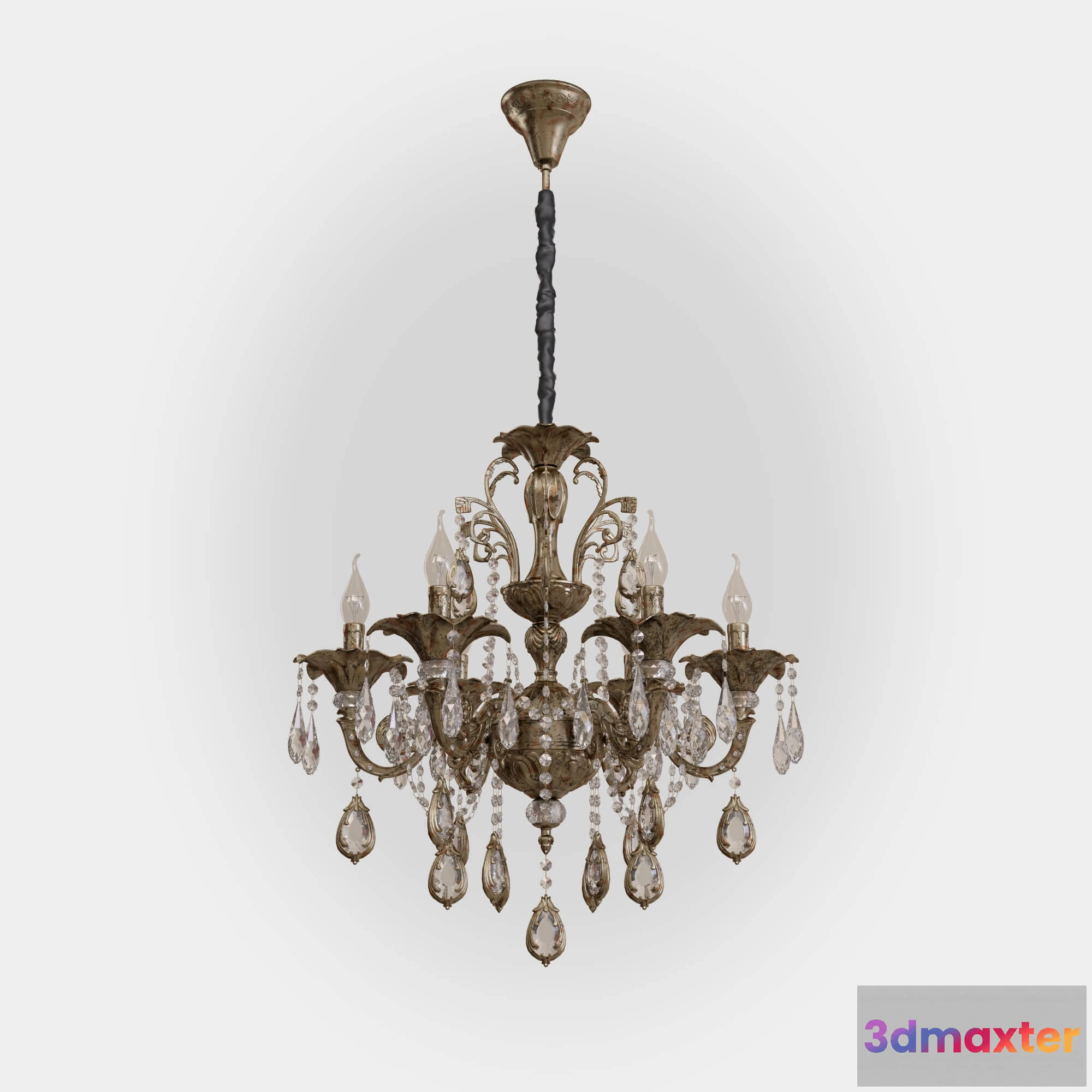 1653664 - lighting - Chandelier with Bogate  crystal 2716 3D Max