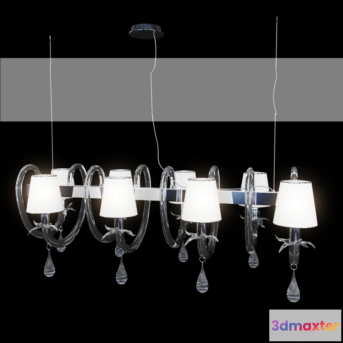 1653668 - lighting - Chandelier DEMAJO 8090 K8 by Francesco Dei Rossi 3D Max