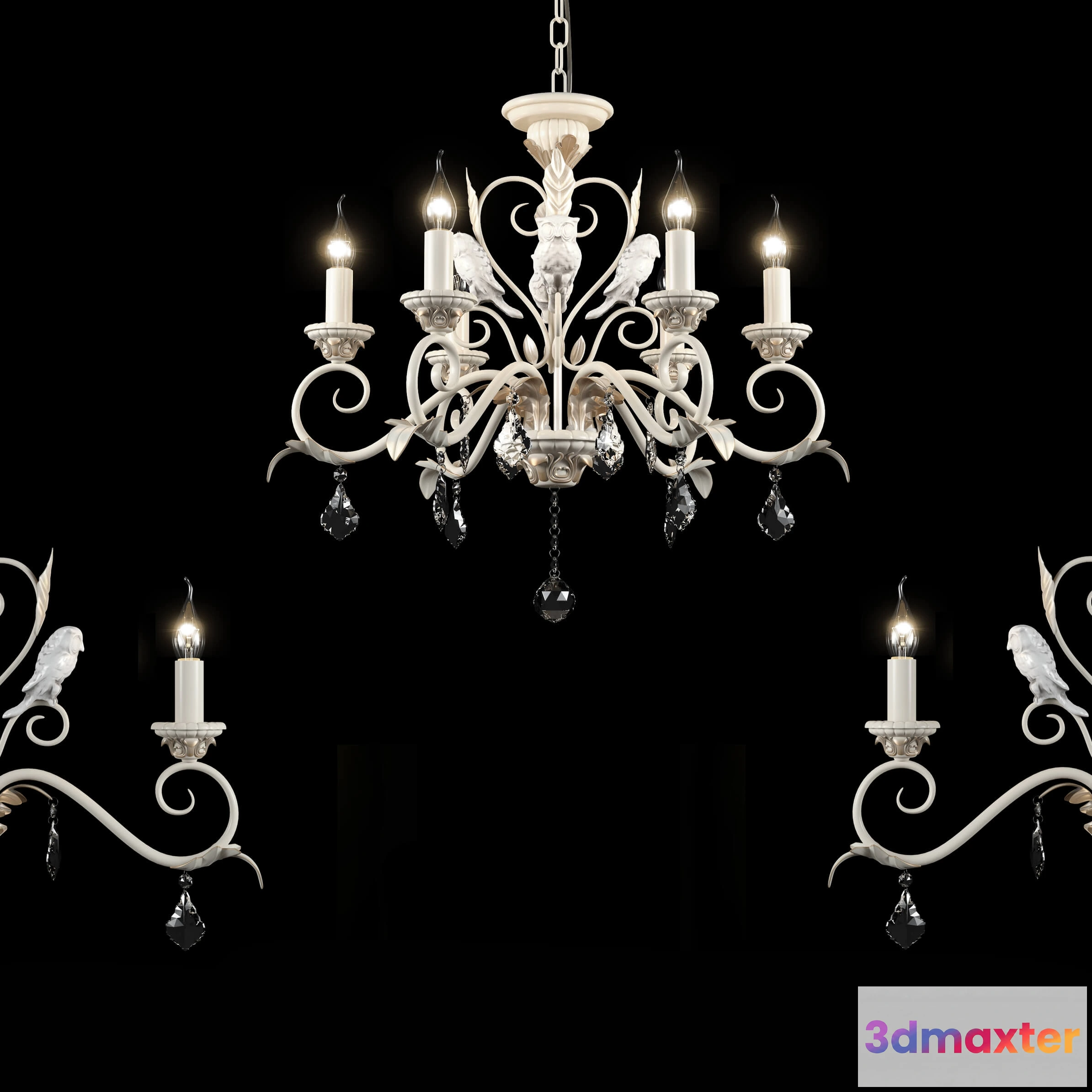 1653674 - lighting - Chandelier Maytoni ARM777-08-WG 3D Max