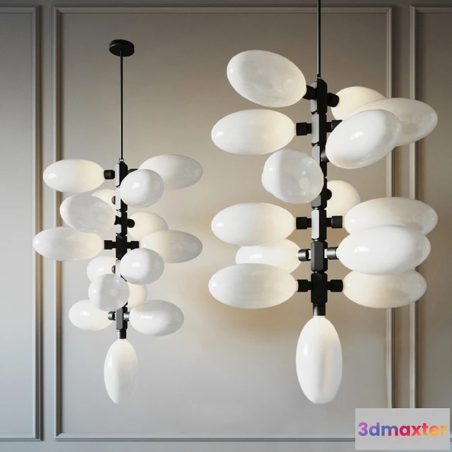 1653676 - lighting - Chandelier Kingdom Column 15 designed  by Lindsey Adelman 2 3D Max
