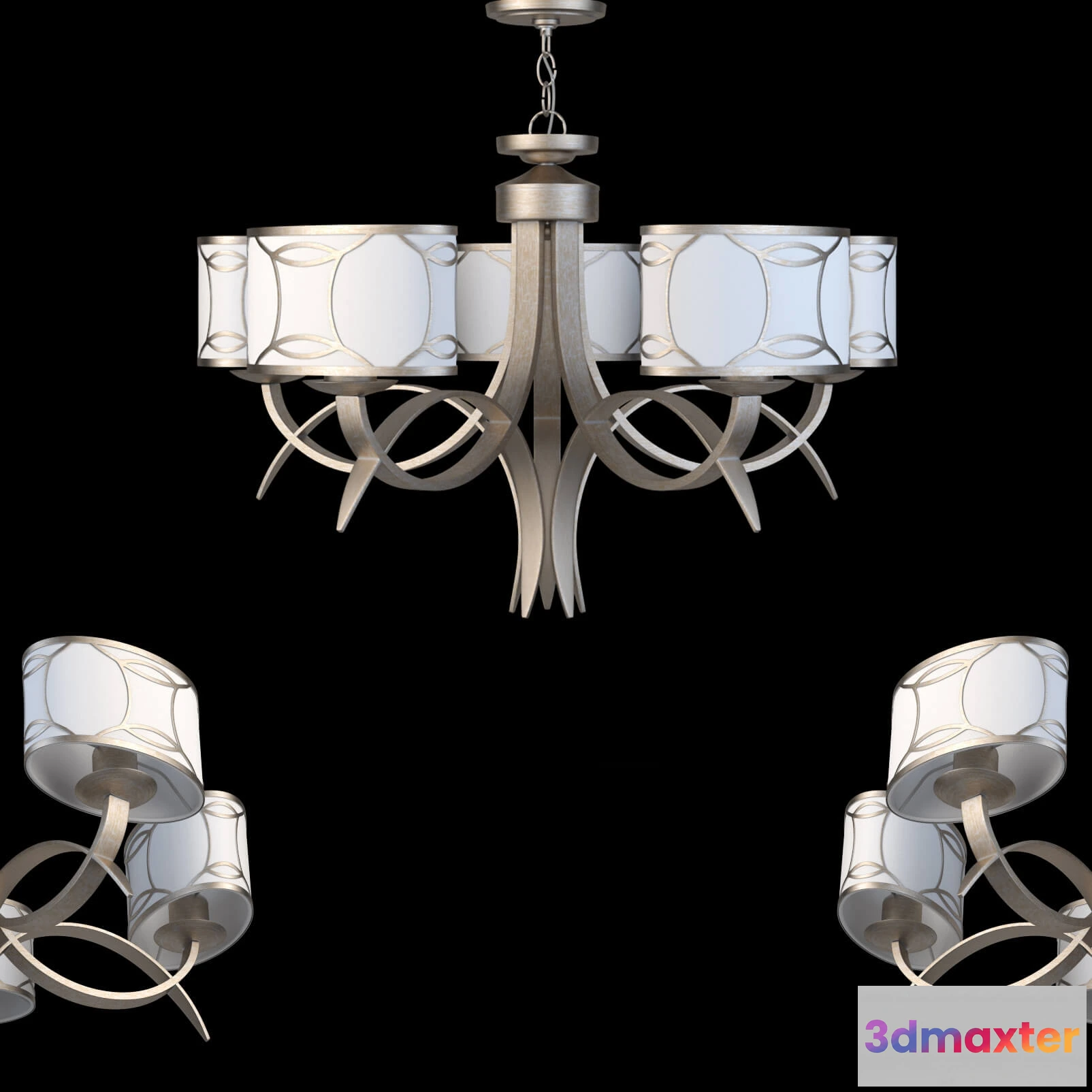 1653678 - lighting - Chandelier Maytoni H310-05-G 3D Max