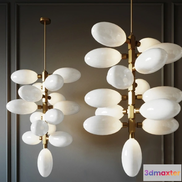 1653702 - lighting - Chandelier kingdom column 15 designed by Lindsey Adelman 3D Max