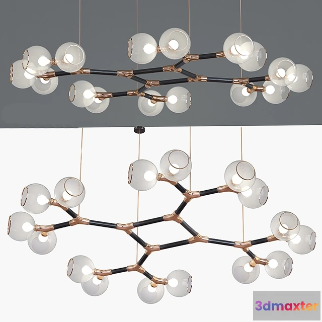 1653704 - lighting - Chandelier Horus Suspension light 3D Max