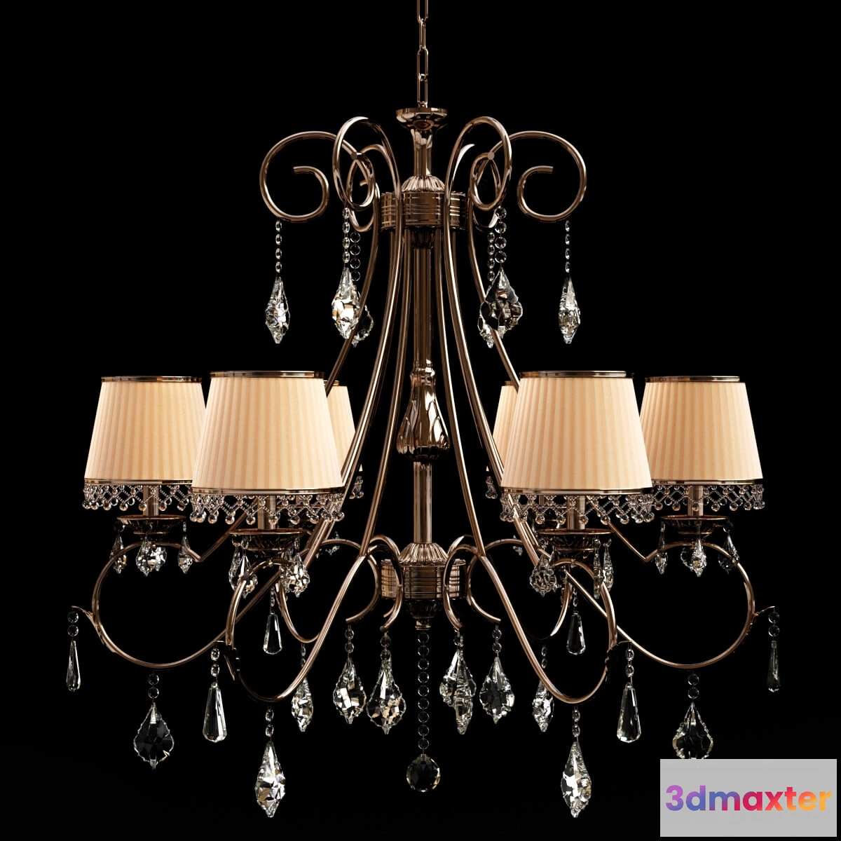 1653750 - lighting - Chandelier Neobronce by Tomas and  Saez 2110 3D Max