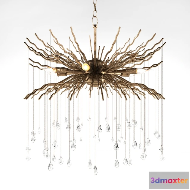 1653764 - lighting - Chandelier Currey and company Fen 3D Max