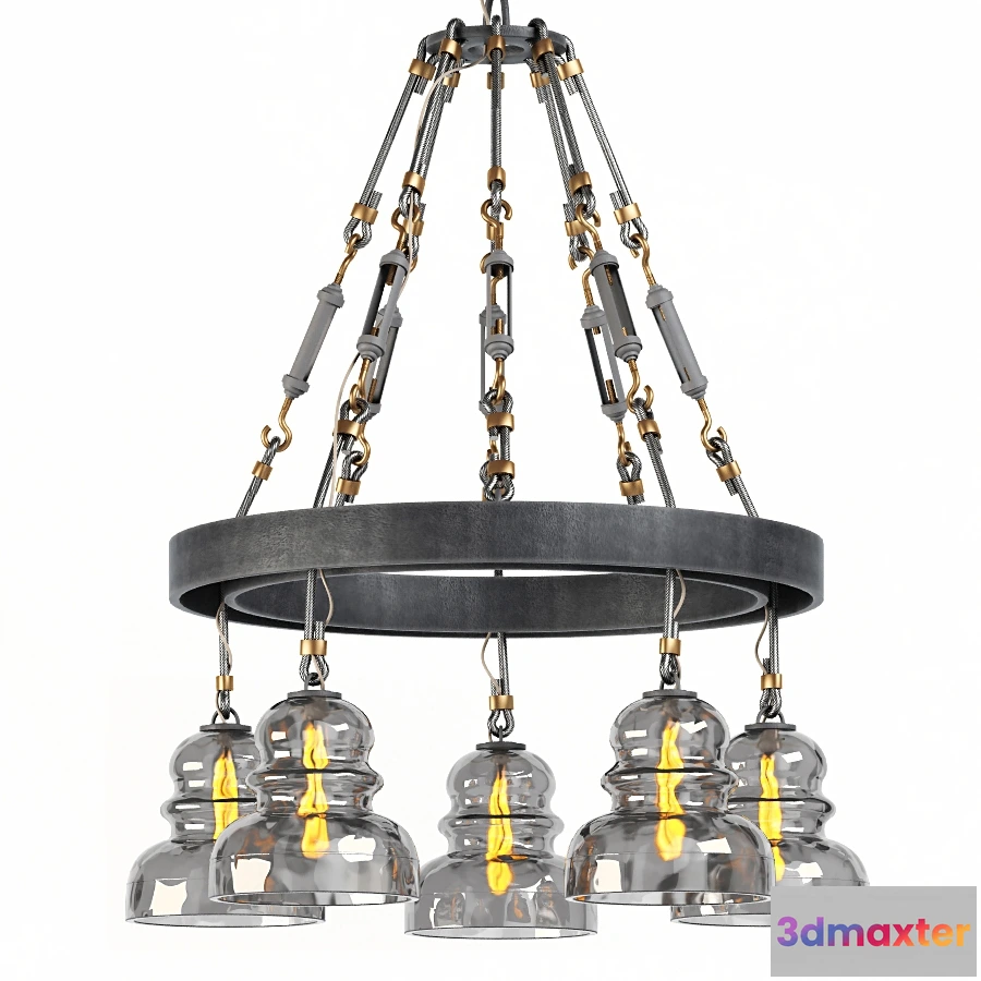 1653778 - lighting - Chandelier Troy Lighting Menlo Park 3D Max