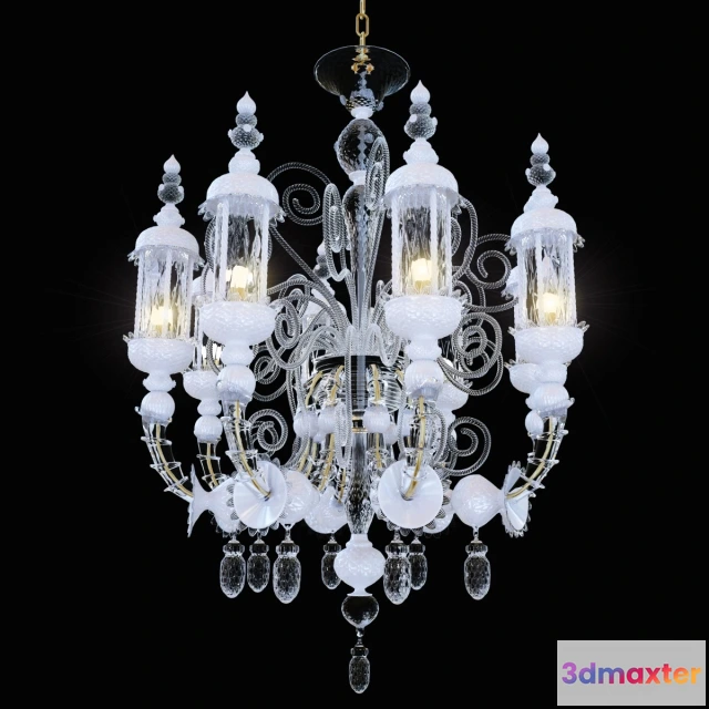 1653784 - lighting - Chandelier Sylcom Bucintoro 17988 3D Max