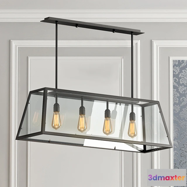 1653804 - lighting - Chandelier Loft Industrial Filament 3D Max