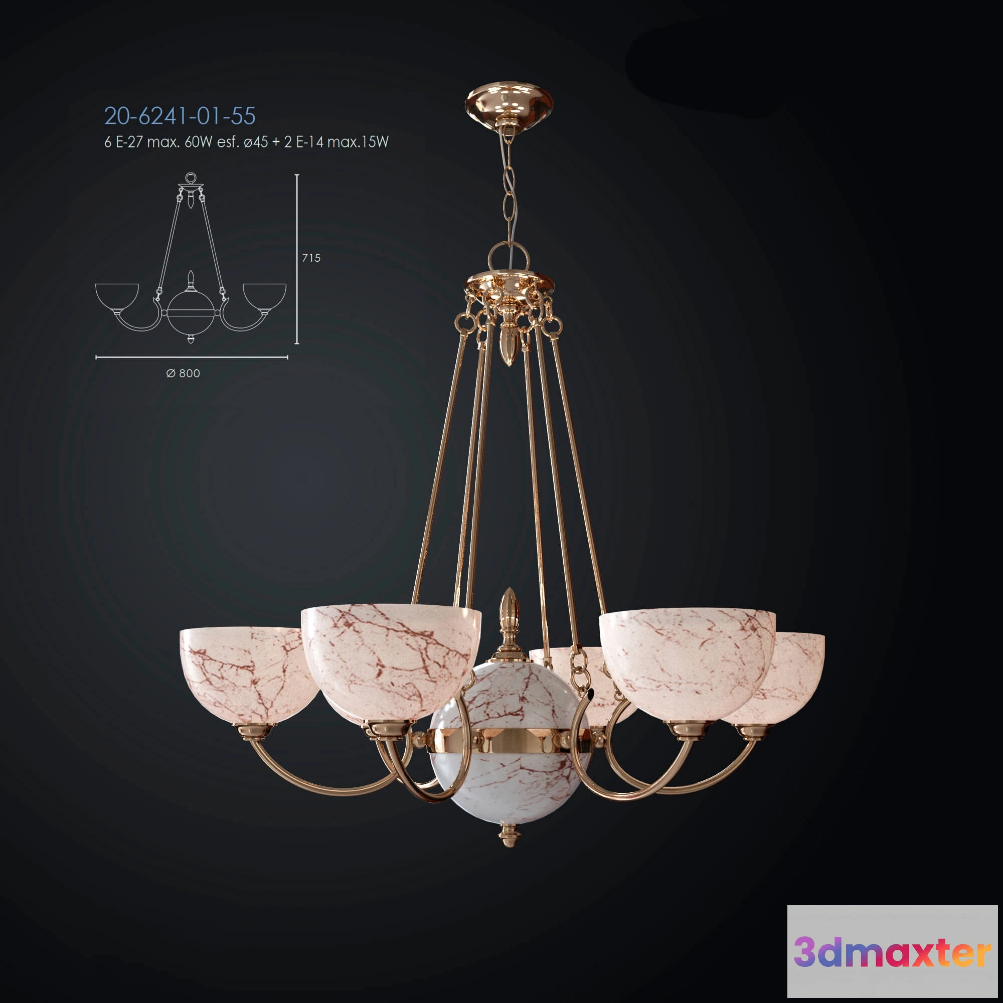 1653808 - lighting - Chandelier Serie 3D Max