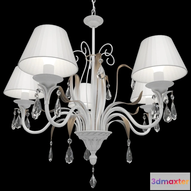 1653844 - lighting - Chandelier hanging 10002-5L Aurora 3D Max