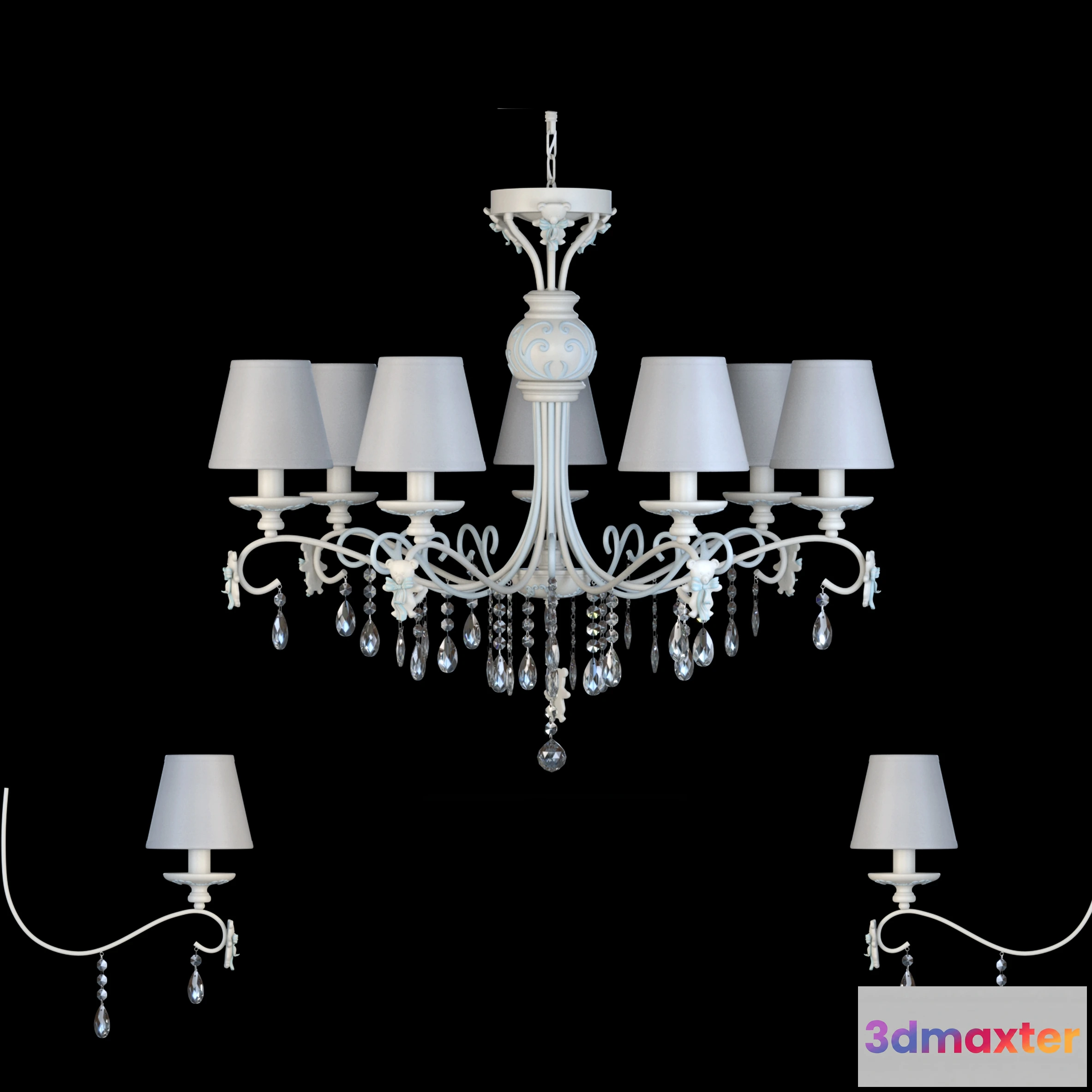 1653852 - lighting - Chandelier Maytoni ARM 033-07-BL 3D Max