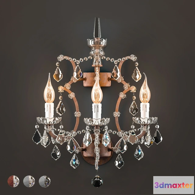 1653882 - lighting - Sconce Crystal 3D Max