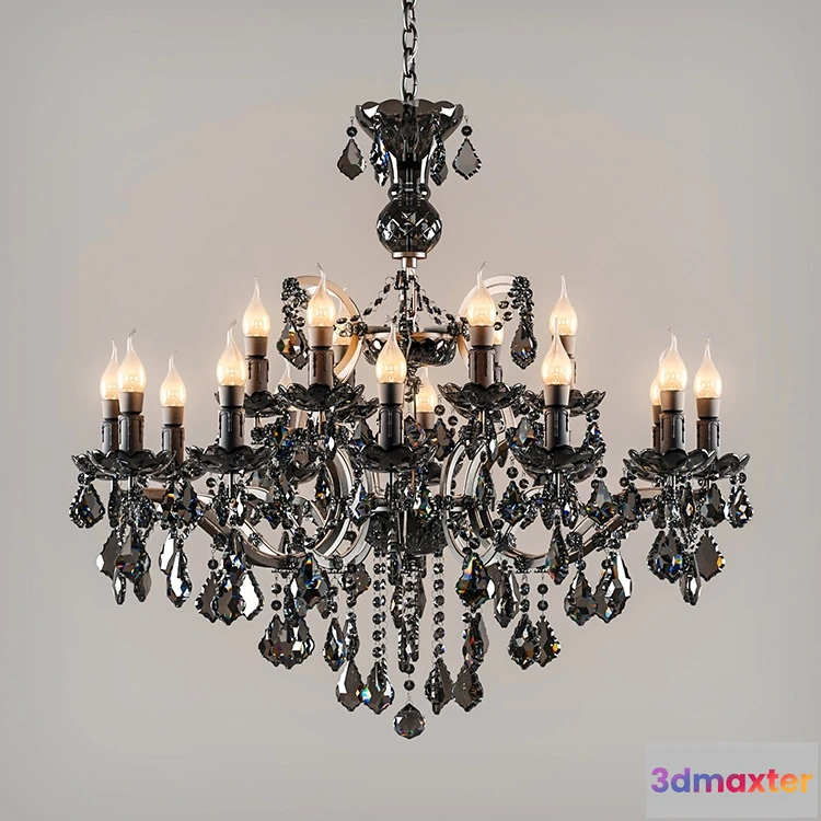 1653890 - lighting - Chandelier Crystal medium 3D Max