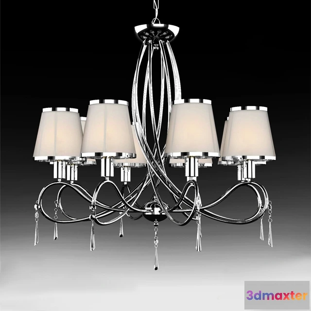1653892 - lighting - Chandelier Arte Lamp Logico A1035LM-8CC 3D Max