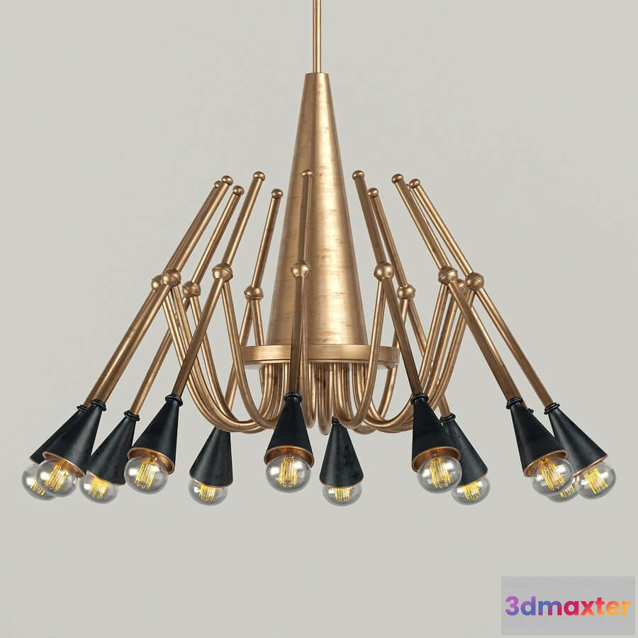 1653958 - lighting - Chandelier and sconces Julian Chichester Neptune 3D Max