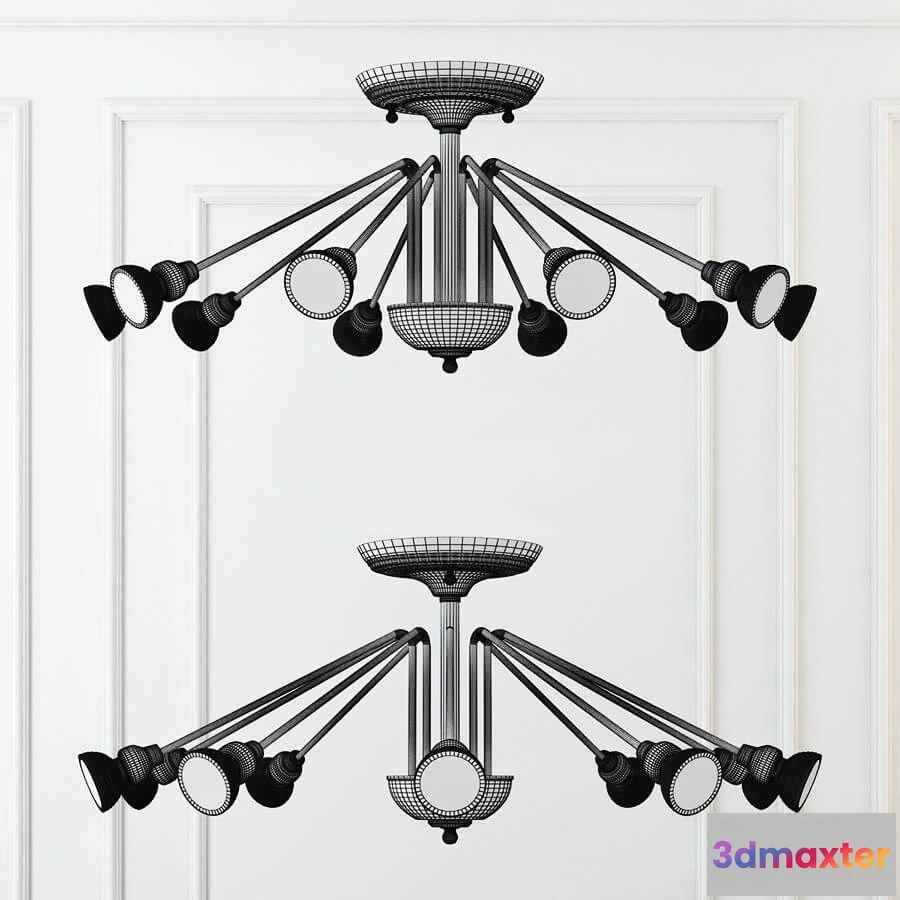 1653978 - lighting - Ceiling lamp Faletrica Top 10 3D Max