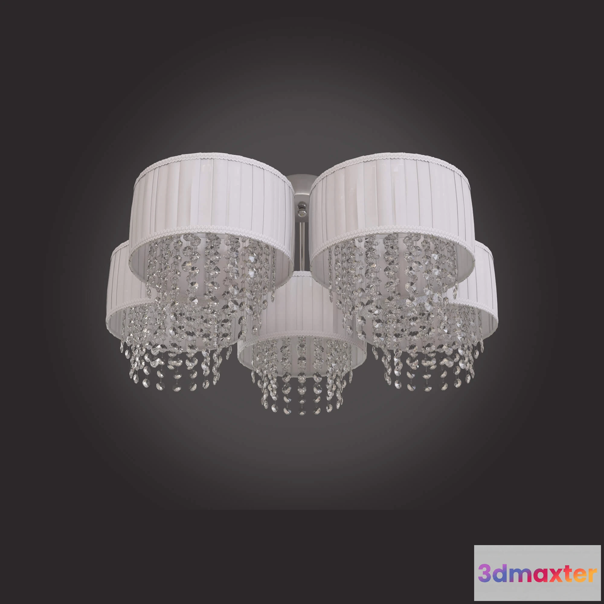 1653996 - lighting - Ceiling chandelier with crystal Bogate 392465 ​​Strotskis 3D Max