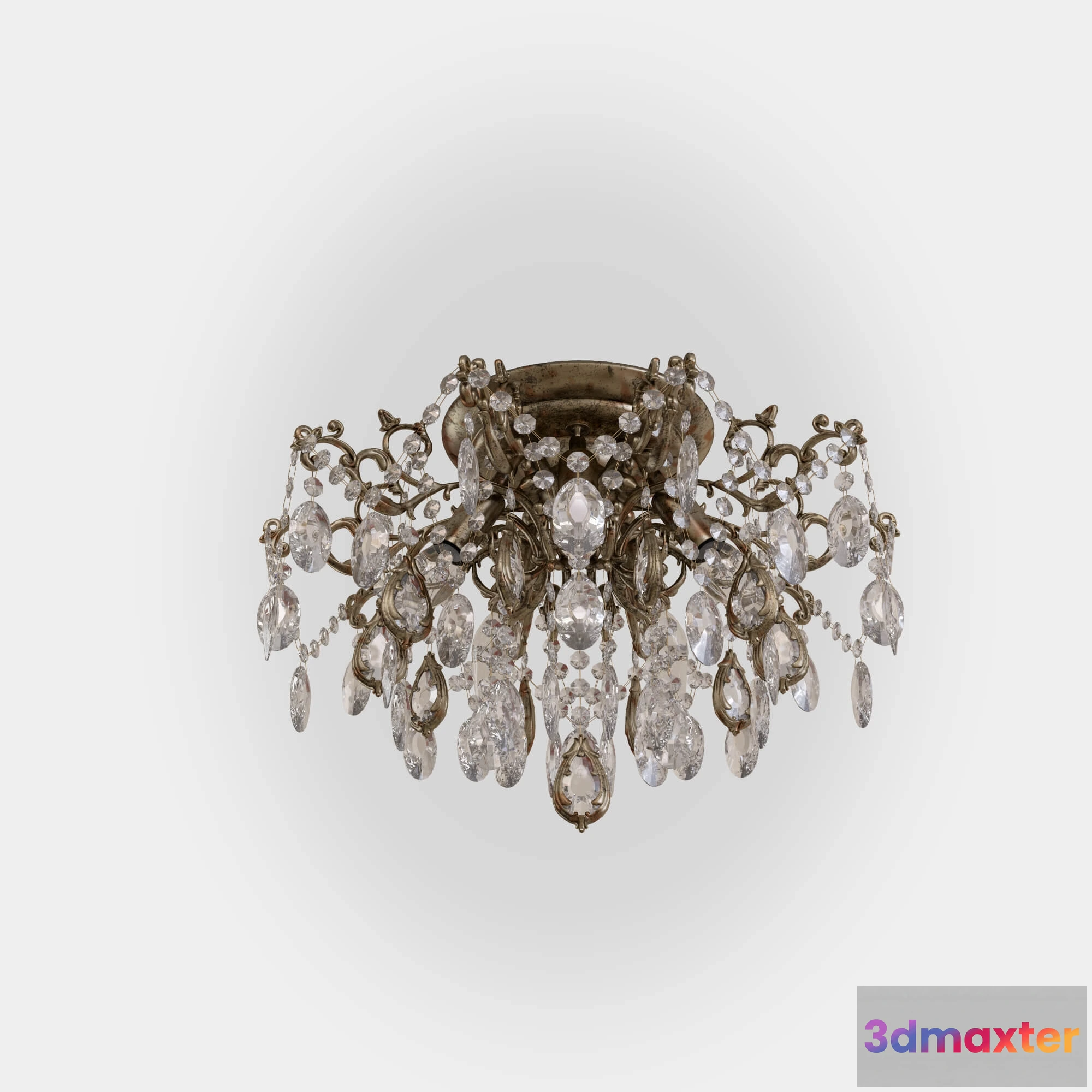 1654014 - lighting - Ceiling chandelier with crystal Bogate and  2715 Strotskis 3D Max