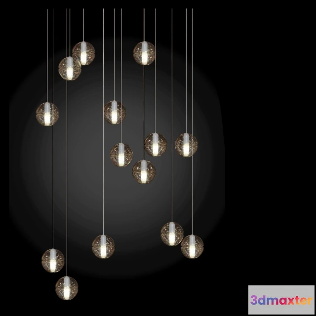1654104 - lighting - Bocci Pendant Lamp Set 3D Max