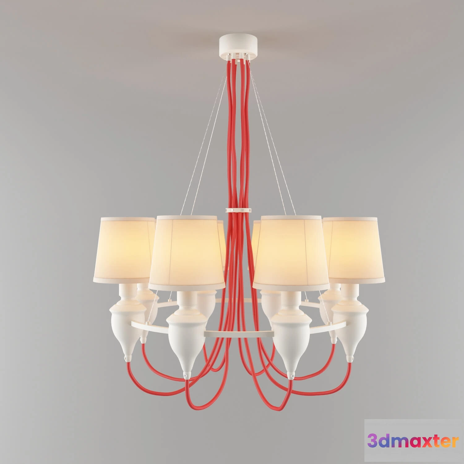 1654116 - lighting - Arte Lamp A3325LM-8WH Lamps suspended 3D Max