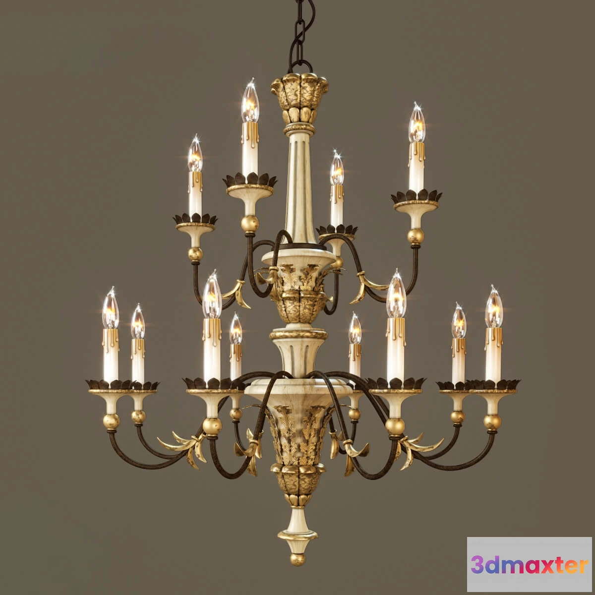 1654154 - lighting - Adara chandelier by Currey  and  company 3D Max