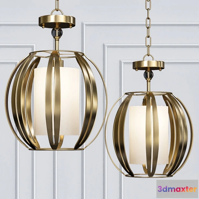 1654156 - lighting - Abercorn Pendant Semi-Flush 3D Max