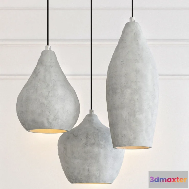 1654232 - lighting - BETON pendant lamp 3D Max