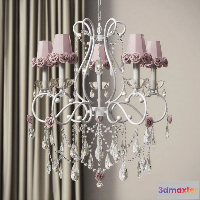 1654246 - lighting - Bebe Diva  5 lights chandelier 3D Max