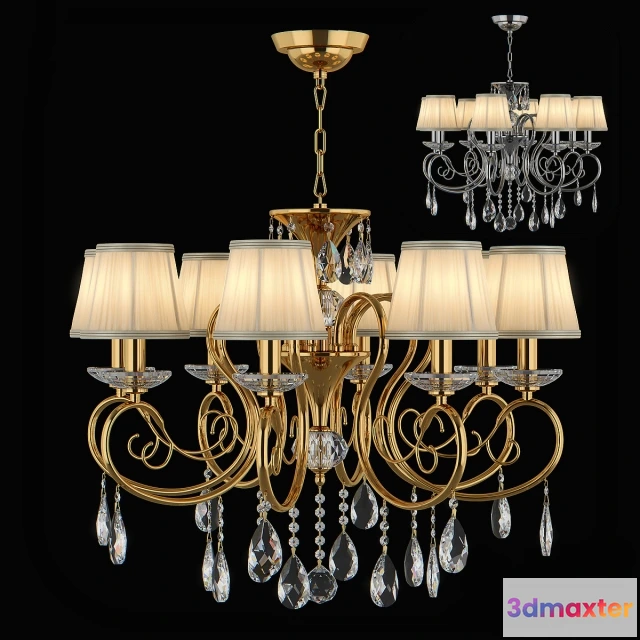 1654328 - lighting - Chandelier Ricerco Osgona by Lightstar 3D Max