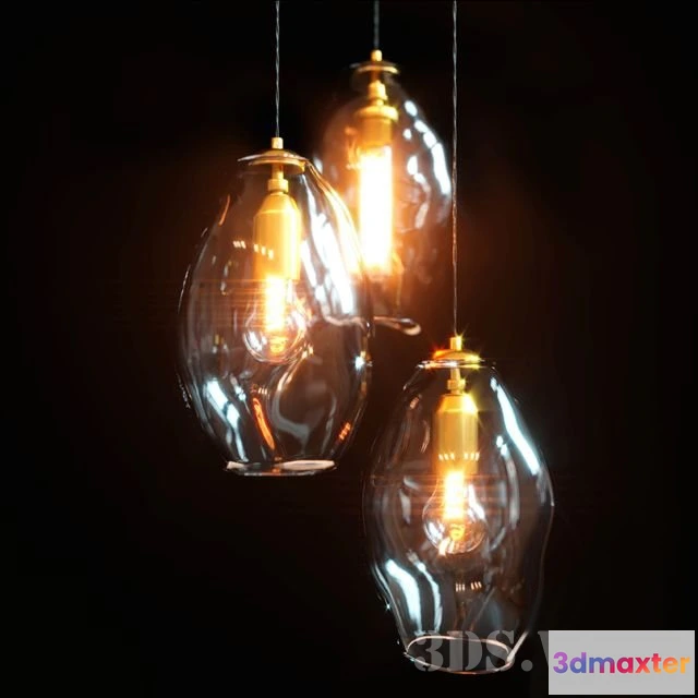 1654626 - lighting - Pendant lamp Organic Large 3D Max