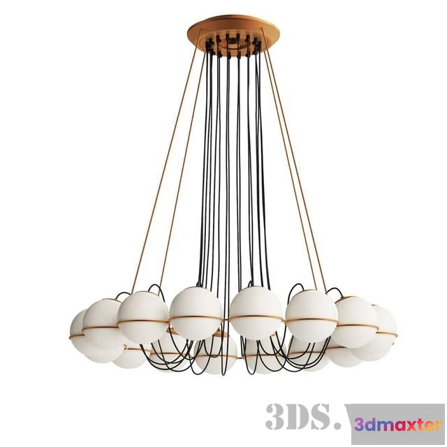 1654642 - lighting - Chandelier Le Sfere 3D Max