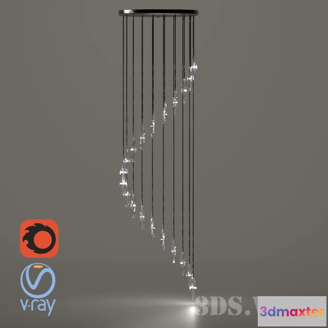 1654660 - lighting - SEARCHLIGHT Sculptured Ice 888-20 3D Max