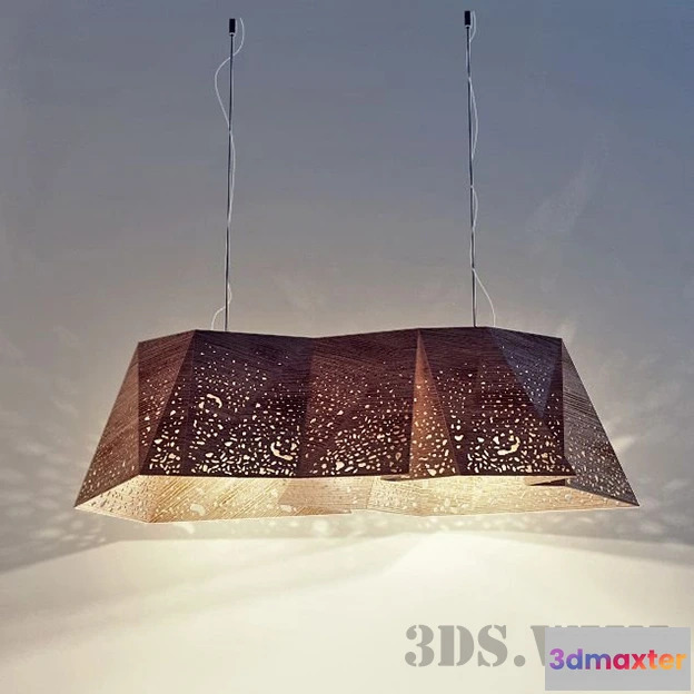 1654666 - lighting - Plywood chandelier (max fbx) 3D Max