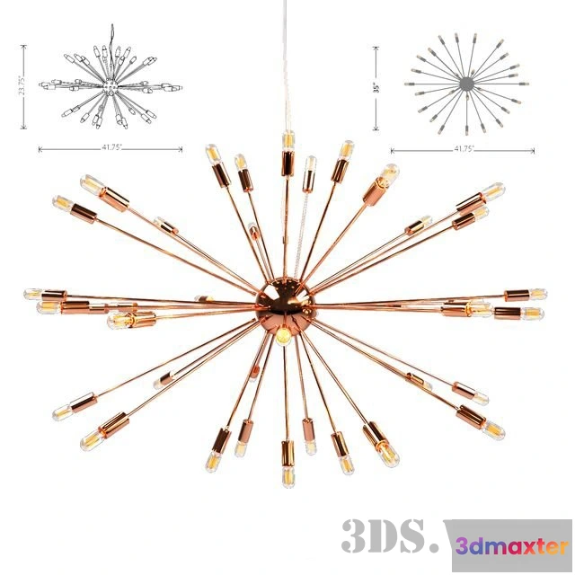 1654686 - lighting - Nuevo VLADIMIR pendant lamp 3D Max