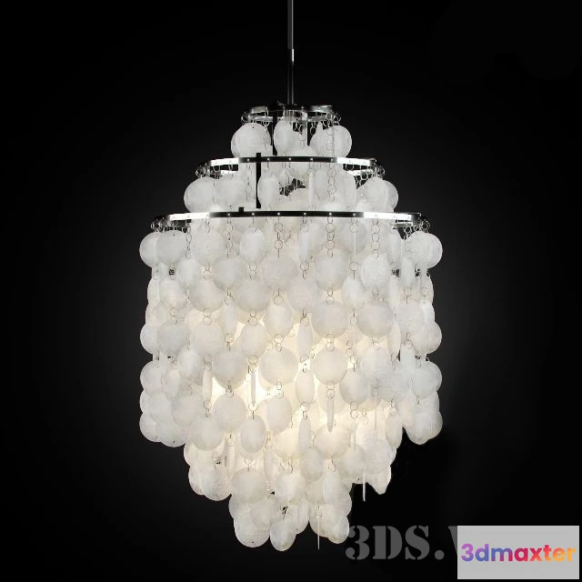 1654708 - lighting - Chandelier Fun 1DM by Fun 1DM by Verner Panton 3D Max