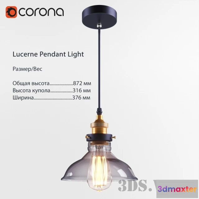 1654720 - lighting - Lucerne Pendant Light 3D Max
