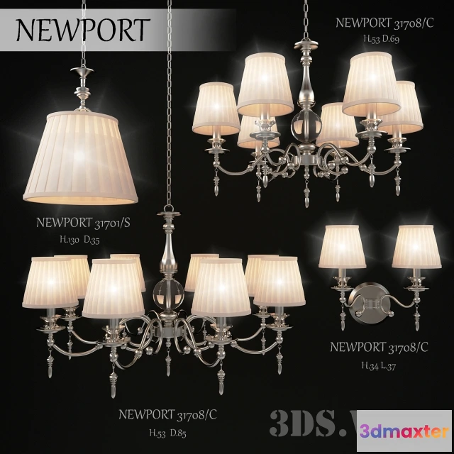 1654780 - lighting - Chandeliers Newport 3D Max